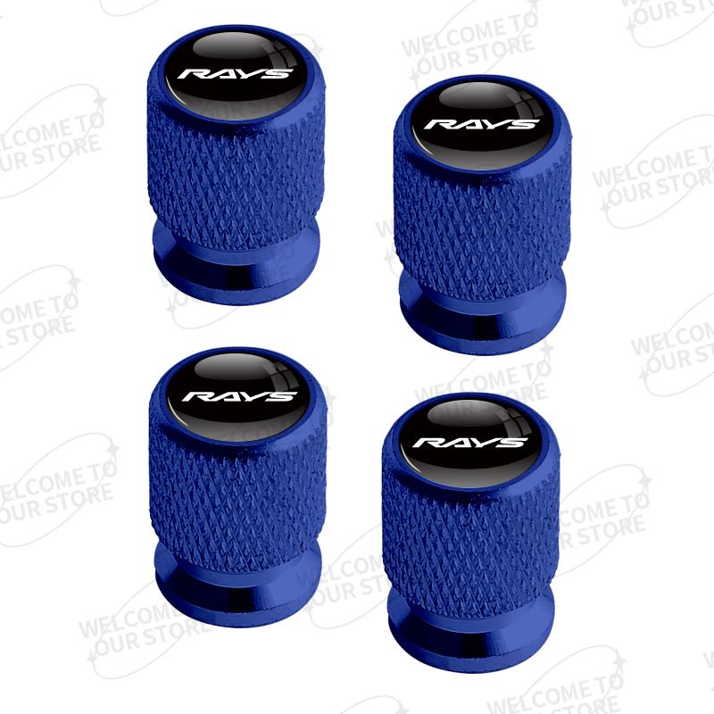 Алюминий Для Логотипа RAYS Toyota Honda Subaru Suzuki Acura Lexus Mitsubishi Mazda 4 шт. Авто Декор Колпачки Клапанов Колес Автомобиля Крышка Штока
