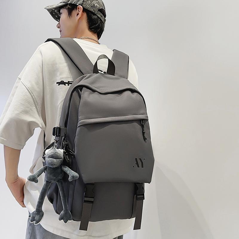 Студенческий школьный рюкзак для пары, однотонный рюкзак, легкий рюкзак большой вместимости