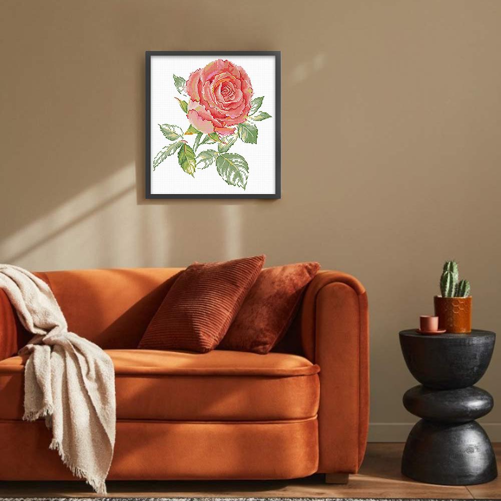 Набор для вышивки крестом «Роза» из эко-хлопка 11CT, 35x40 см