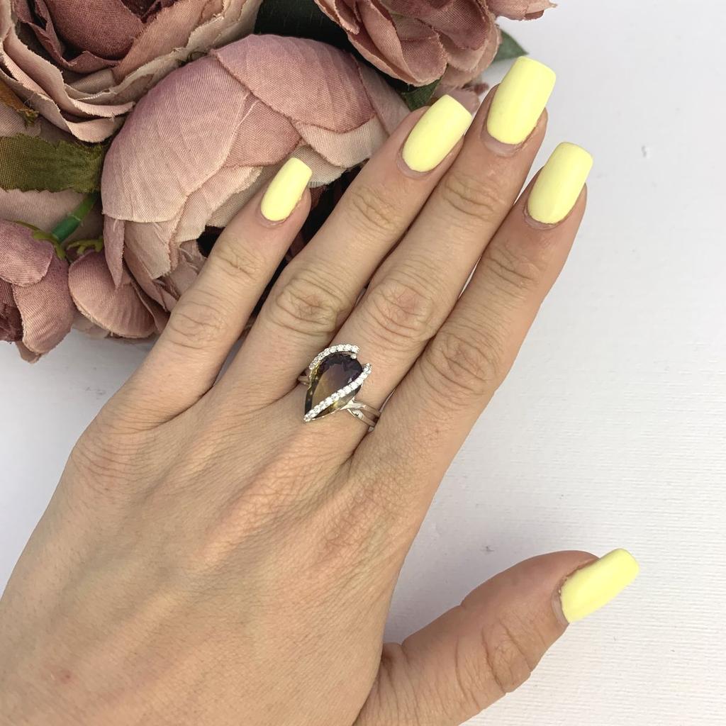 Серебряное кольцо с аметрином nano 3.845ct (2088790)