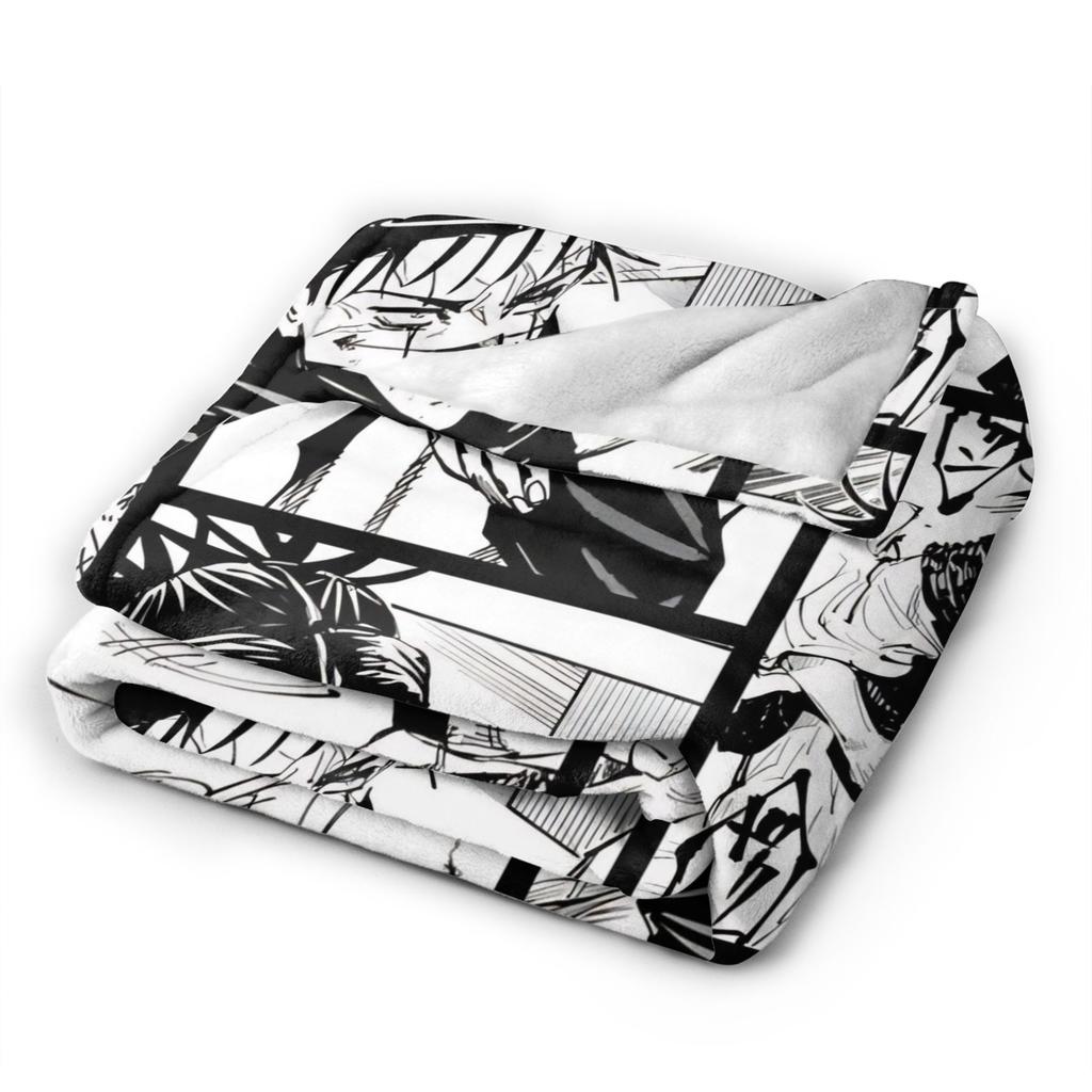 Choso Blanket Cover Flannel Kaisens Anime Lightweight Thin Throw Blanket for Car Sofa Couch Bed Rug
