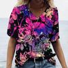 Женская летняя новая футболка с 3D принтом черепа и v-образным вырезом, футболка с короткими рукавами, повседневная забавная футболка ужасов в стиле Харадзюку, универсальная одежда Y2K XS-6XL