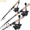 Телескопическая удочка и набор катушек 1,8-2,7 м, удочка, карбоновая спиннинговая удочка с 14 + 1BB, рыболовная катушка, рыболовные снасти
