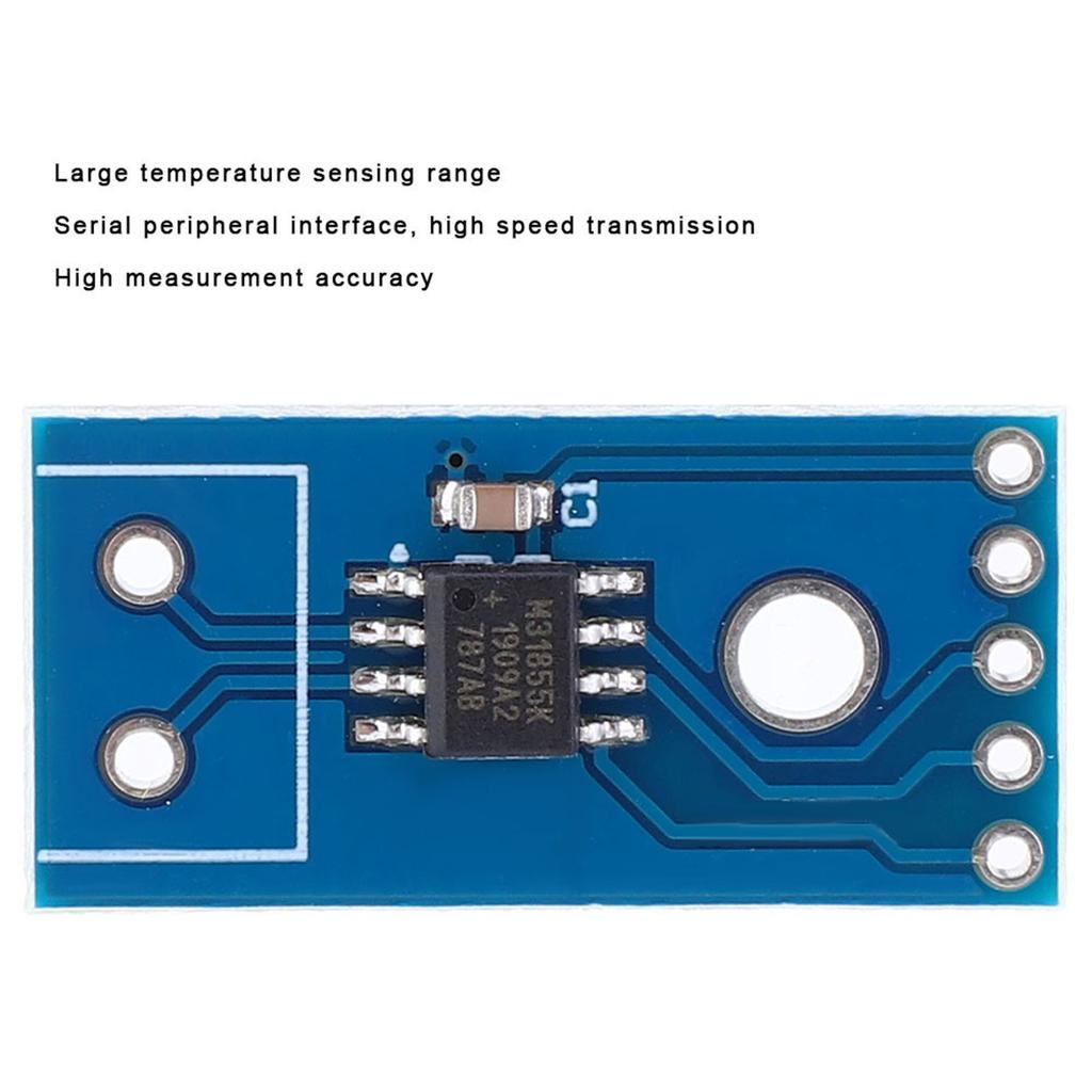 MAX31855 K Type Thermocouple Temperature Sensing Module 200~1350 celsius 14Bit Resolution 0.25 celsius Accuracy