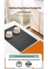 Silicone Non-slip Heat-Resistant Stove Mat - Draining & Anti-scald Placemat for Kitchen and Dining Table.