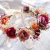 Elegant Floral Headband Artificial Flower Bridal Wreaths Flower Crown  Birthday Party