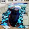 Warm Jujutsu Kaisen Flannel Blanket for Bedrooms, Sofas, Beds, Chairs, Picnics, Travel and Daily Use