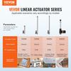Linear Actuator 12V 6Inch 0.55"/s High Speed 220lbs/1000N IP54 Protection