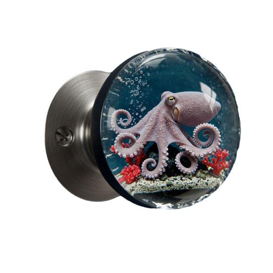 Декоративная дверная ручка круглая прозрачная цветок животное дверная ручка вдохновленная природой фурнитура для замены ручки двери дома офиса благоустройство дома