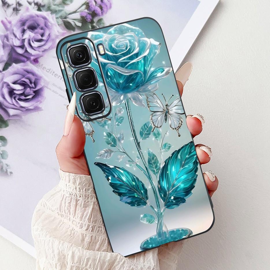 Чехол для Infinix Hot 50 Pro Plus X6880 Милый чехол-рыбка Кои Мягкий ТПУ Чехол для телефона Для Infinix Hot 50 Hot50 Pro 4G X6881 X6882 Сумки