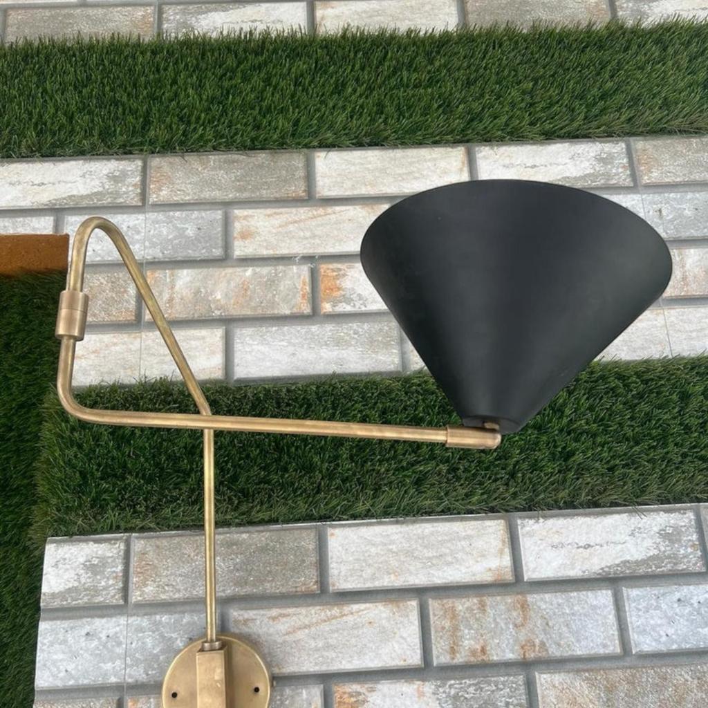 Настенный светильник из латуни в стиле Stilnovo - современный декор Shakeable в стиле середины века | Подарки на День святого Валентина, украшения для вечеринок, крыльцо, праздничное освещение