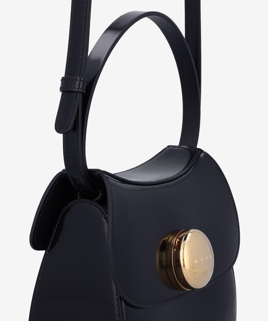 Marni Beaded Saddle Shoulder Bag - Black / Sbmp0218U0P794300N99