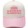 PUT ME BACK ON THE HORSE Fun Inverted Embroidery Color Matching Truck Driver Hat Men's and Women's Casual Hat