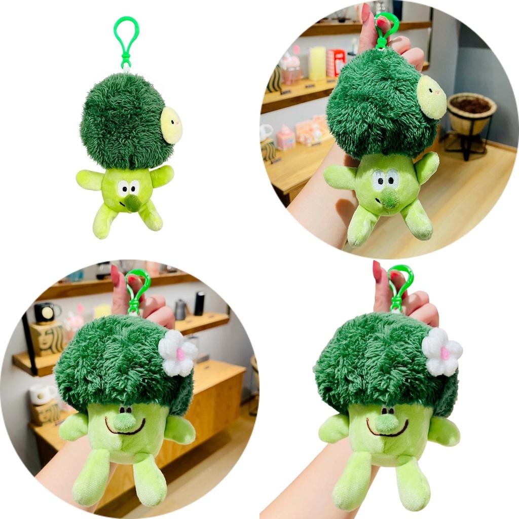 Maniao Brand Plush Cauliflower Car Keychain Backpack Pendant Toy Cute And Adorable