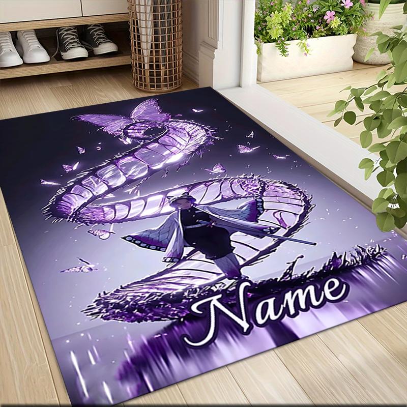 Custom Name "Adventure Car" Carpet Rug Customizable Soft Washable Anti-Slip Home Living Room Sofa Mats Personalized Rug. 0909175