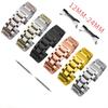 Watch Strap 12mm 13mm 14mm 15mm 16mm 17mm 18mm 19mm 20mm 21mm 22mm 23mm 24mm Stainless Steel Metal Watch Band