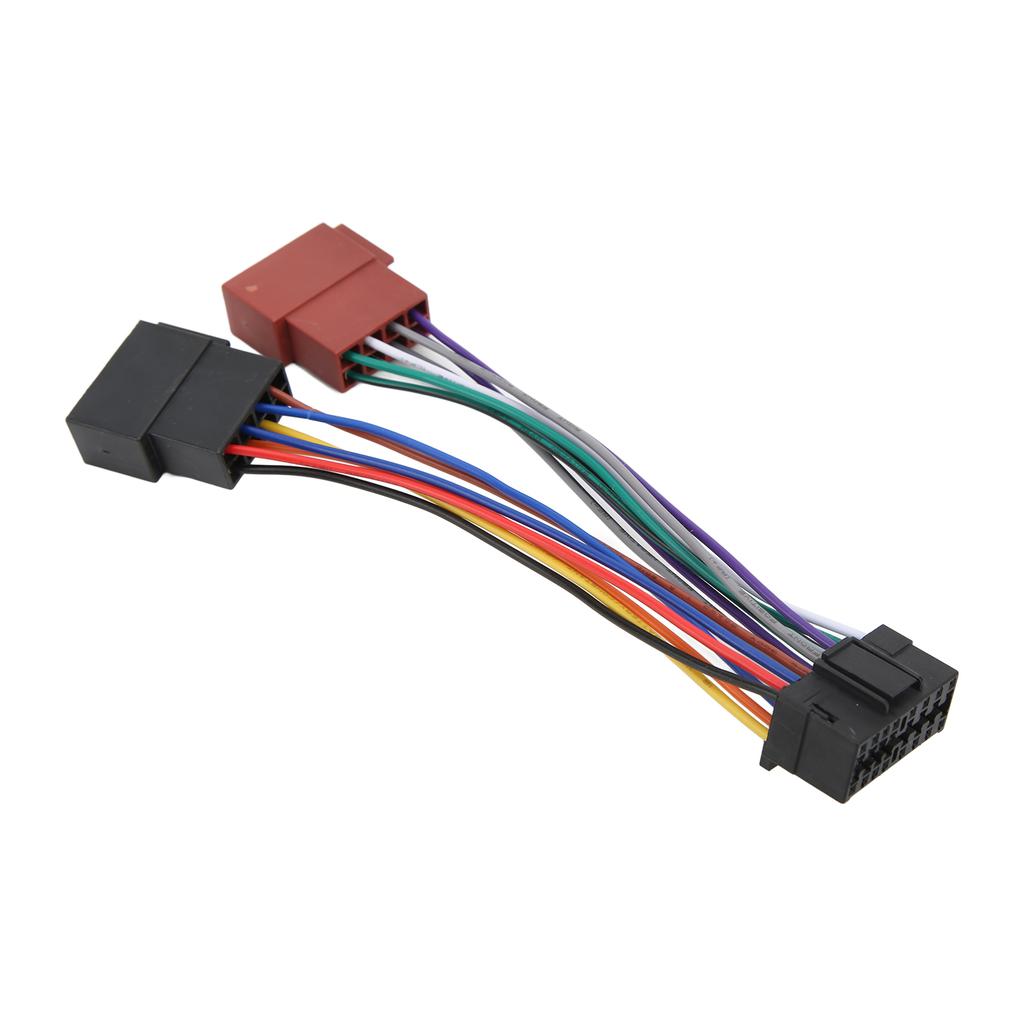 Car Audio Wire Plug Harness 16Pin ABS Plastic Replacement for Radio Receiver