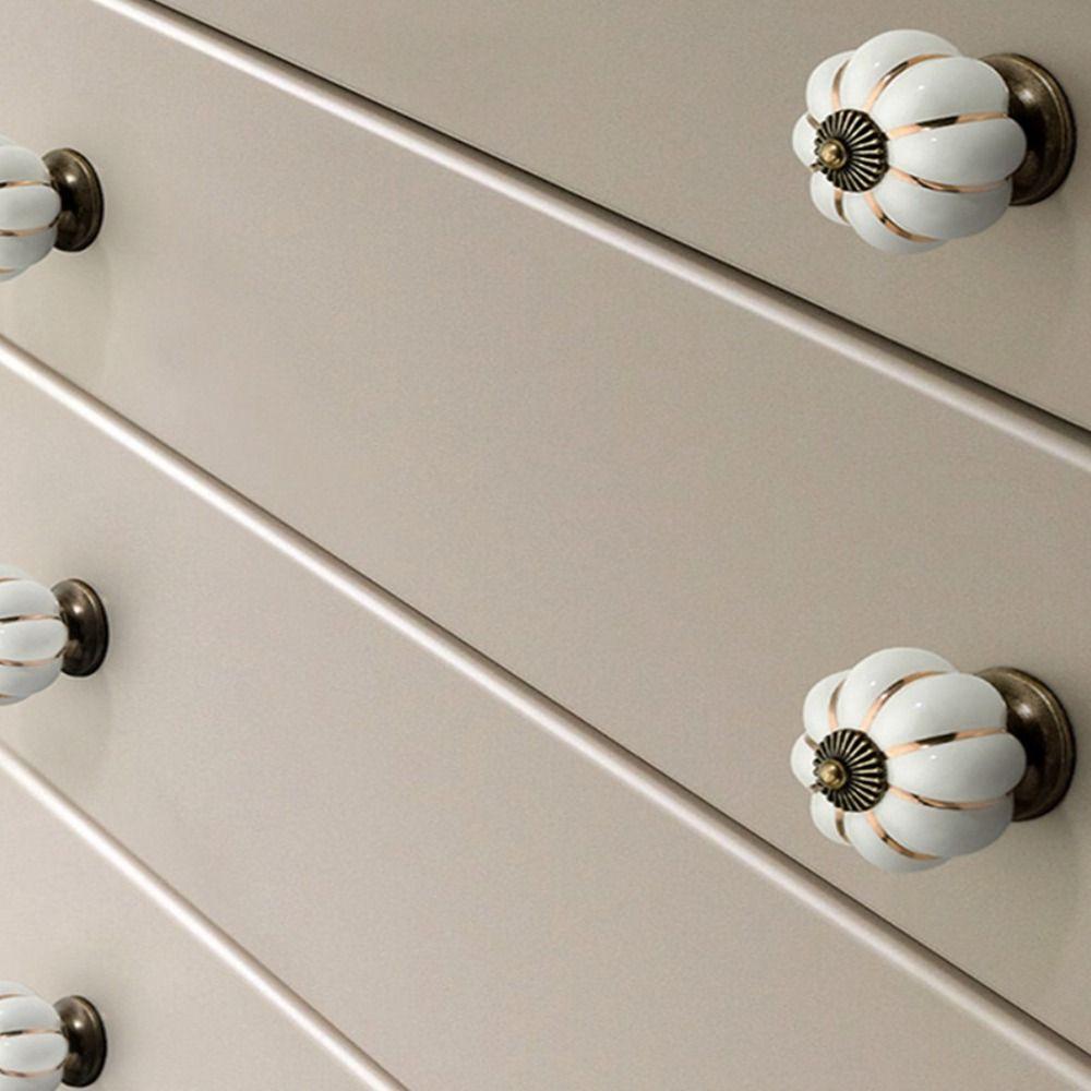 Colorful Furniture Single Hole With Screws Pumpkin Door Knob Drawer Pull Drawer Knob Door Handle