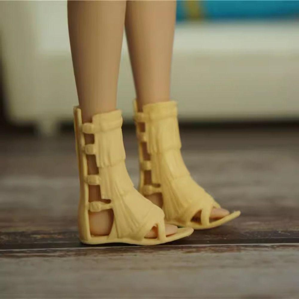 Plastic Female Doll Boots Fashion Dolls Accessories High Quality High Heels Shoes  Doll Accessories