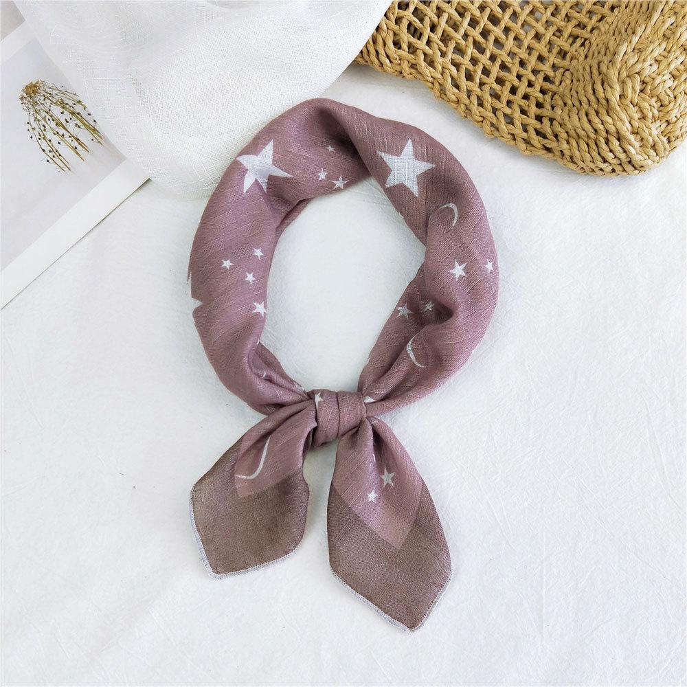 Decorative Simple Texture Silk Scarf Women'S New Style Spring And Autumn Summer Fashion Versatile Headscarf Work Scarf