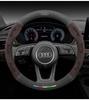 Car Steering Wheel Cover For Audi ABT A1 A2 A3 A4 A5 A6 A7 A8 Q2 Q3 Q4 Q5 Q7 Q8 TT RS3 RS4 RS5 RS6 RS7 S3 S4 S5 S6 S7 S8 S line