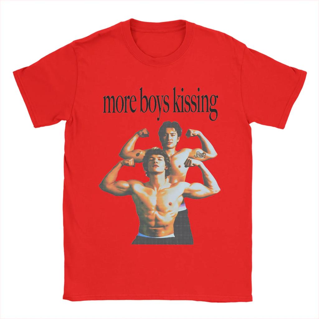Mens T Shirt More Boy Kissing T-Shirts Hip Hop Heated Rivalry Beach Tee Shirt Y2K Basic Print Cotton Clothes Gift Idea
