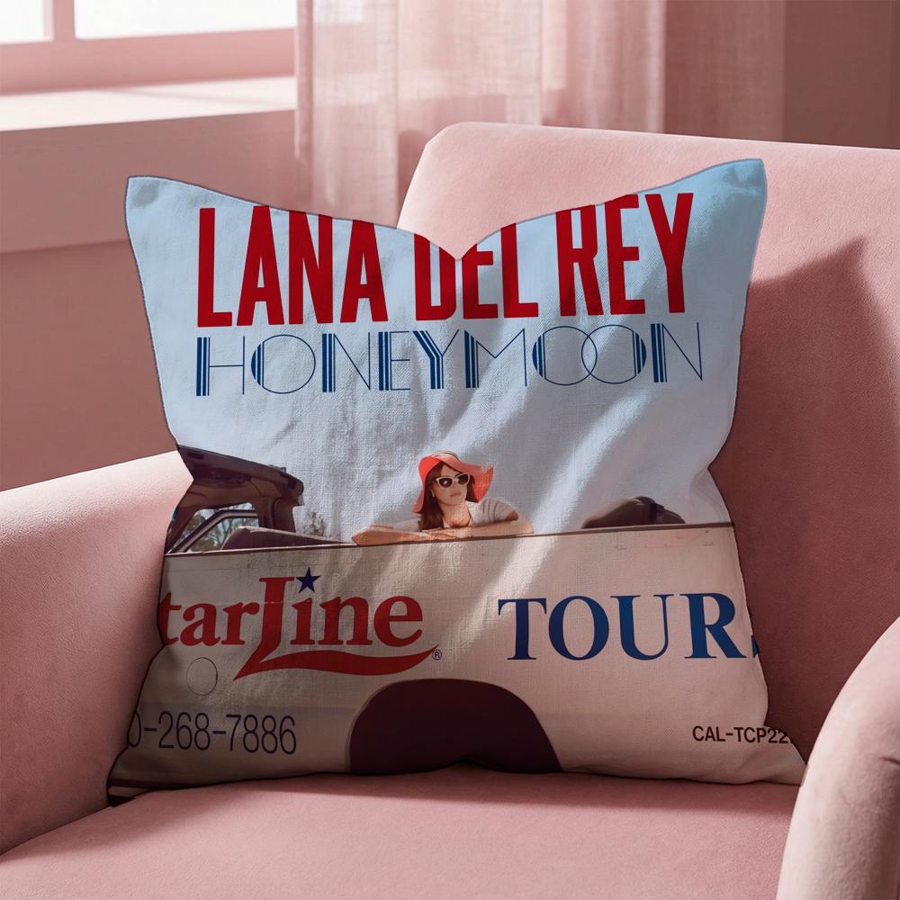 Чехол для подушки Singer L-Lana Del Rey, многоцелевой, для дома и автомобиля - Двусторонний, мягкий и прочный, для повседневного использования