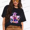 Anime KPop Demon Hunters Cotton Tshirts Graphic Hip Hop Vintage T Shirt Men Women Harajuku Rumi Zoey Miba KPop Movie Tshirt