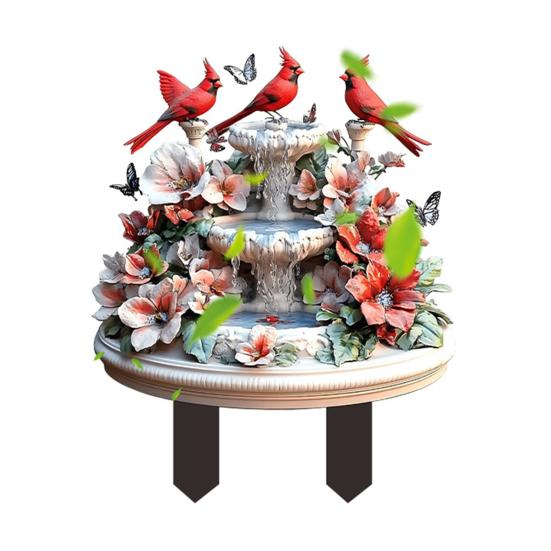 Decorative Garden Inserts Rooster Statues Waterproof UV Resistant Chickens Decorations Outdoor/Indoor Stakes