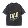 Vintage Family Adventure Spirit Lett Washed Faded Vintage Short Sleeve Fashion Versatile Daily Tee