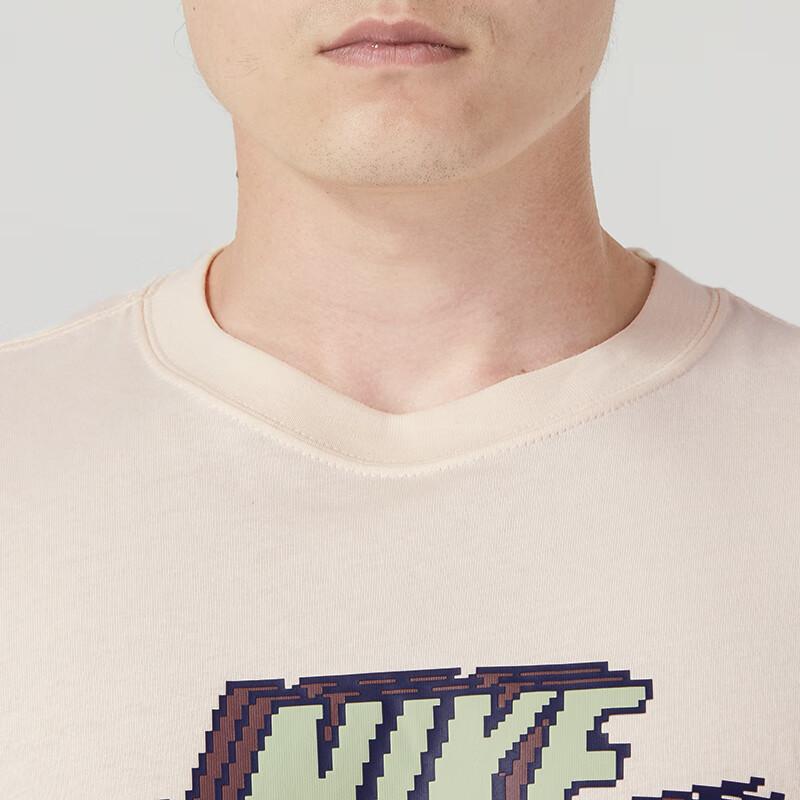 New Nike T Shirts Men's Khaki FD1297-838