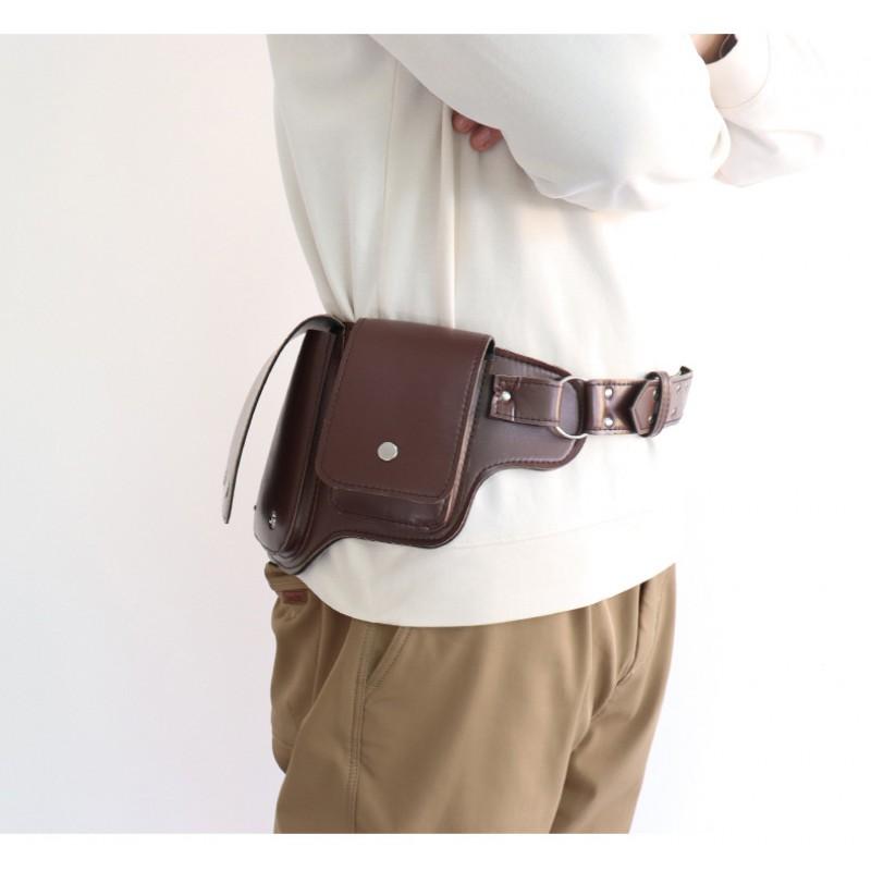 Unisex Leather Tool Waist Bag Work Apron Outdoor Screw Storage