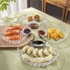 With Vinegar Discs Dumpling Plate Transparent Shell Spitting Dish New Dried Fruit Snack Plates