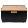 Wooden Bread Box Natural Vintage Heavy Duty Large Capacity Bread Storage Bin for Kitchen Countertop