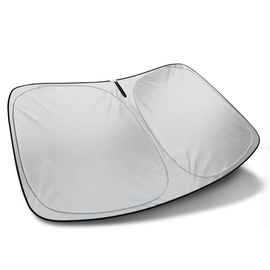 AutoTech Park Folding Sunshade for Porsche 911 UV Easy Custom Fit Windshield Sunshade 2012-2019 Coupe, Resistant, Storage,