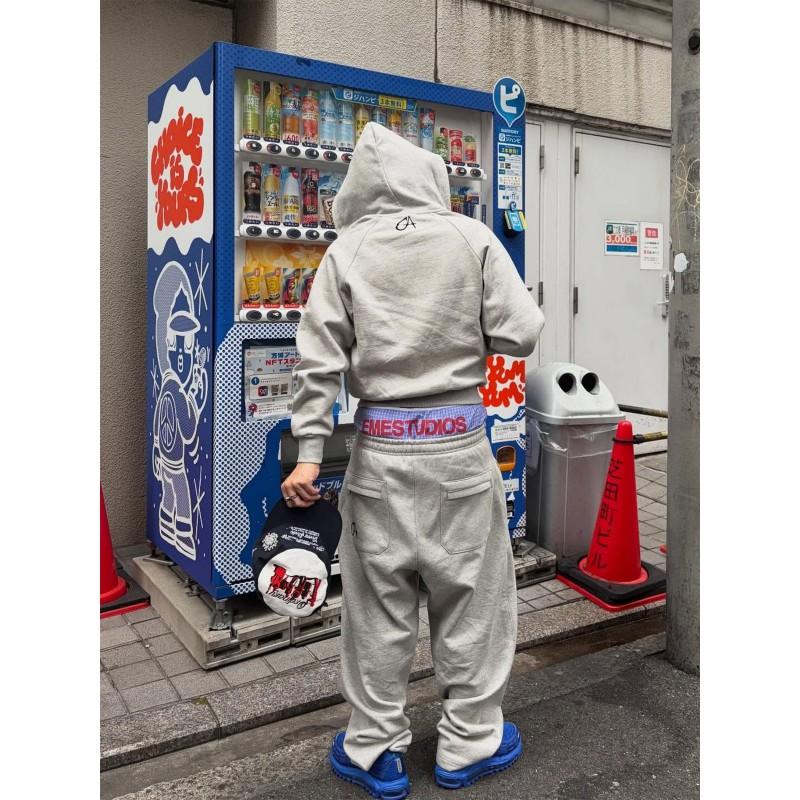 AFFILIATED Mens Loose Straight Leg - Embroidered Letter Streetwear Pants