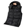 Down Cotton Vest, Men's Outerwear, Warm Hooded, Camisole, Oversized Casual Vest, Jacket