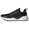 Ventice Comfortable Sports Fabric Synthetic Leather Breathable Low-Top Running Shoes Women Sneakers Black White FY9609