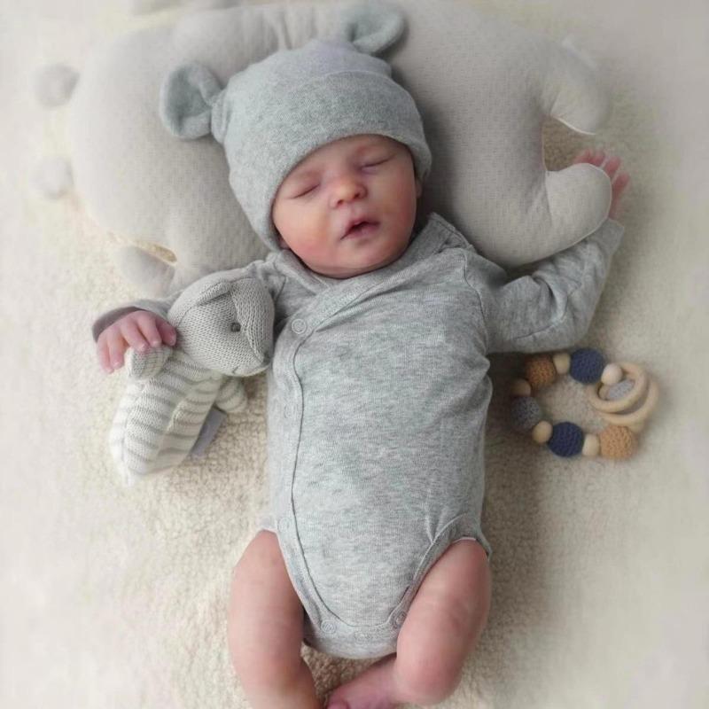 Куклы Reborn Baby Dolls Девочка 45 см 17,7 дюйма Реалистичные куклы новорожденных младенцев, которые выглядят как настоящие куклы, мягкое силиконовое виниловое тело