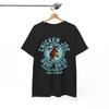 Смешная футболка с графическим логотипом Chicken Joe Surf Shop