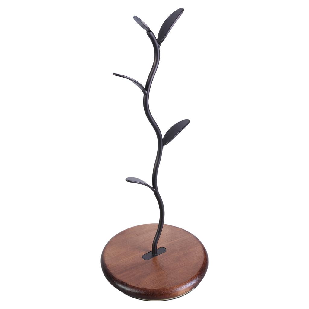 Элегантный держатель для кофейных кружек на кухонной стойке с 4 крючками и прочным основанием для организации дома кухонные принадлежности