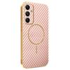 For Samsung Galaxy A05s 4G Phone Case Carbon Fiber Textured Electroplated TPU Back Cover