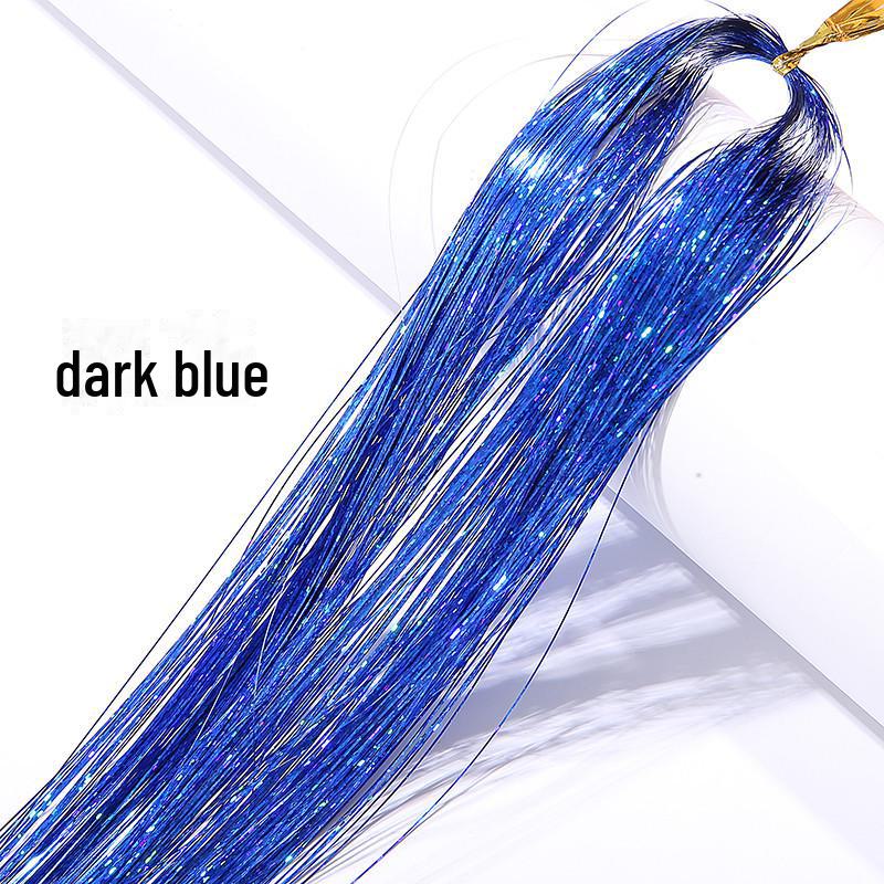 Цветные лазерные накладные пряди для волос