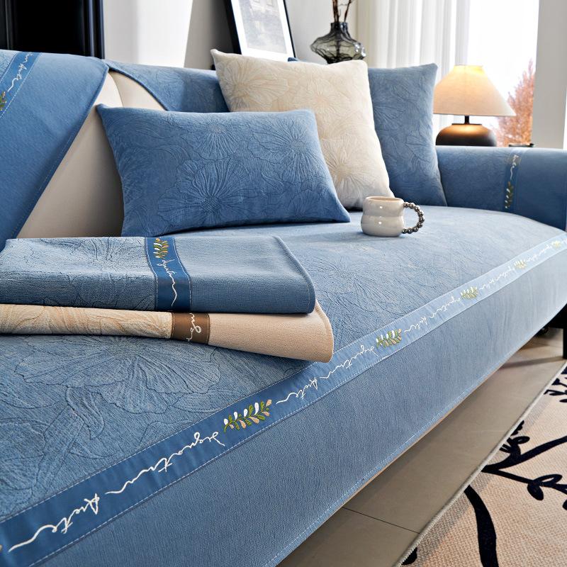 Новый винтажный жаккардовый чехол из синели, противоскользящий чехол для дивана, подушка для дивана, четыре сезона, обычный чехол для дивана для гостиной, чехол