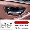 For BMW 10-16 5 Series F10 F11 Door Inner Door Frame Carbon Fiber Pattern Decorative Frame 520 523 525 530 Interior