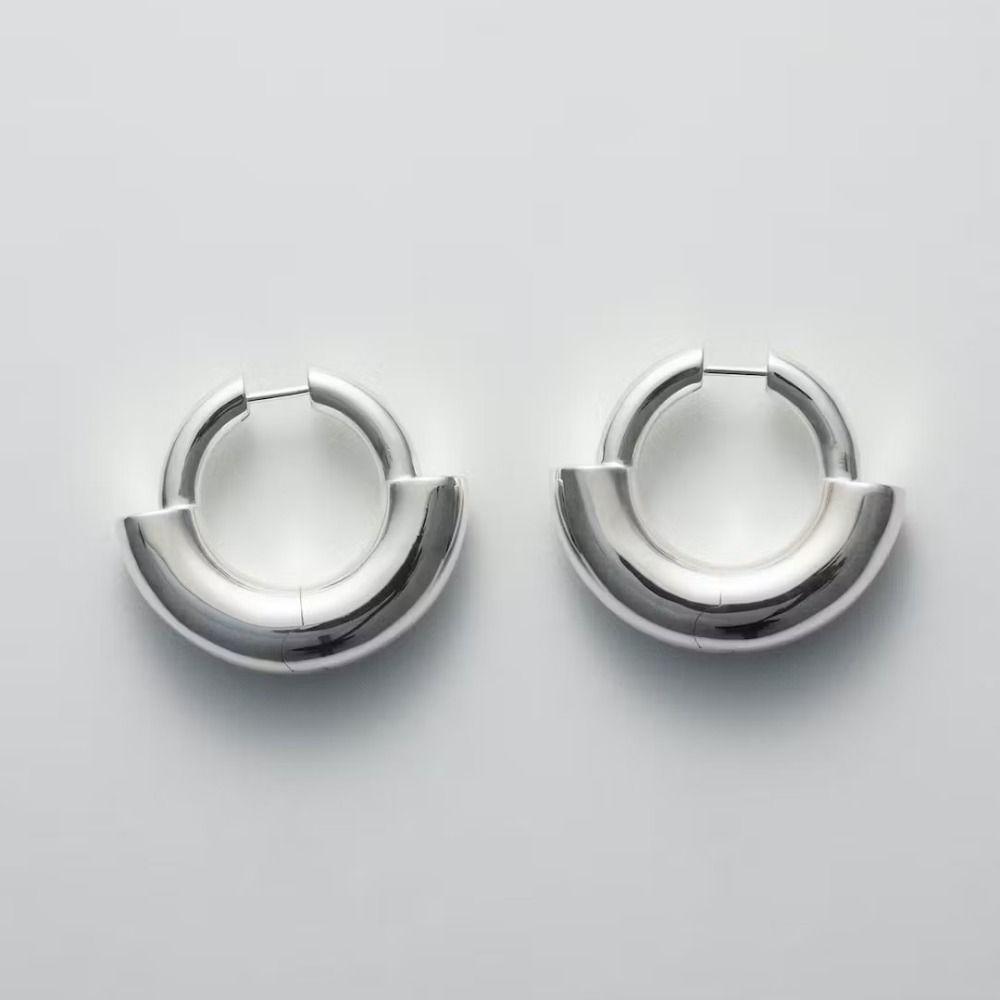 Серьги-кольца класса люкс, высококачественные серьги-пряжки, серьги-кольца, унисекс