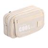 Lightweight Multi Compartment Stationery Bag Large Capacity Pencil Pouch Pen Bag  Students
