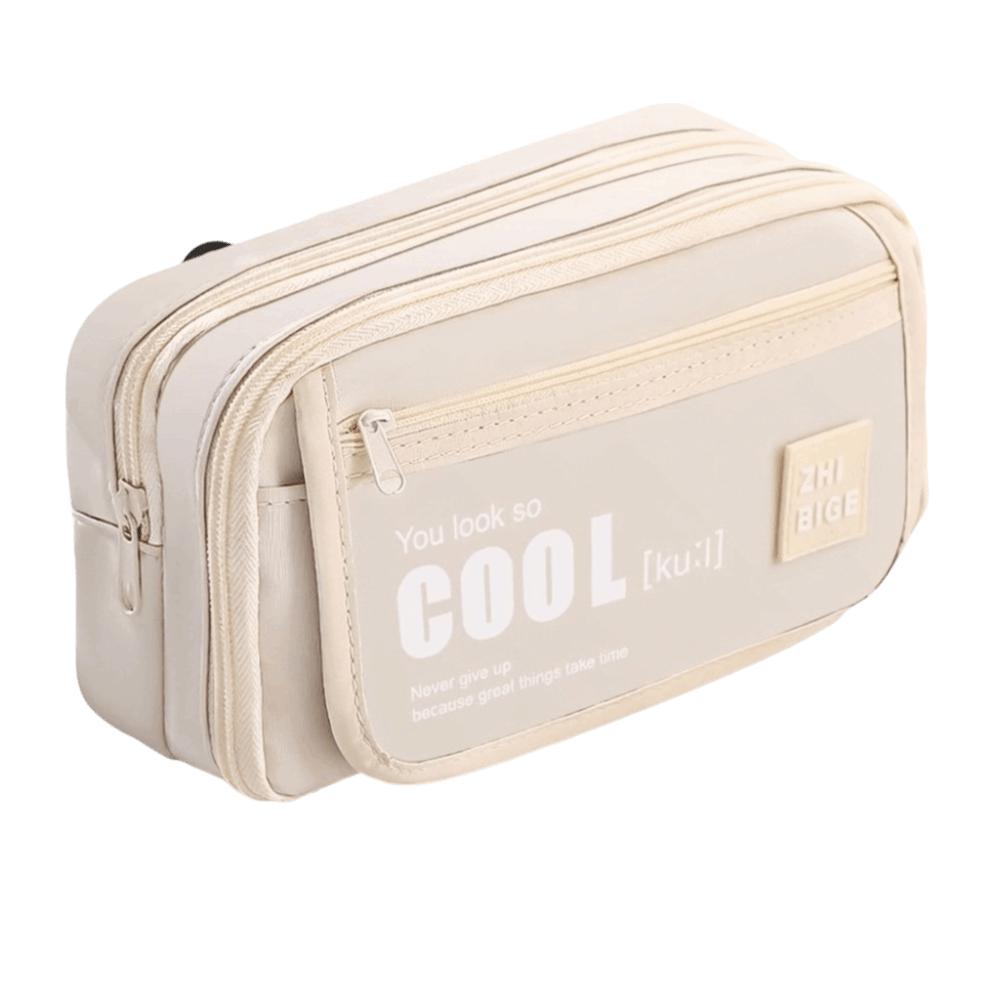 Lightweight Multi Compartment Stationery Bag Large Capacity Pencil Pouch Pen Bag Students