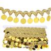 10Yards 3cm Sequin Tassel Fringe Trim Lace for Dance Dress Clothes Silver Gold Braid Decoration Ribbon DIY Sewing Accessory