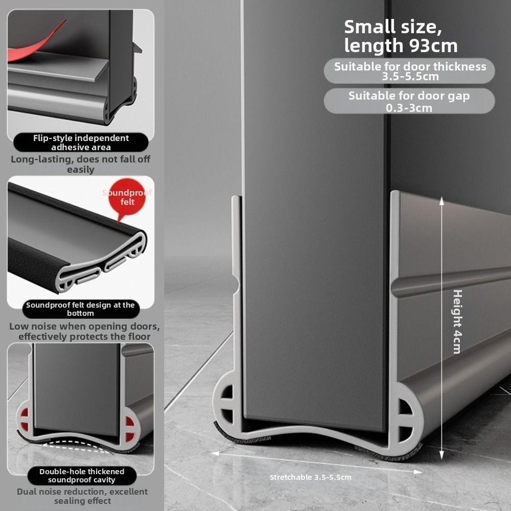 ПВХ Уплотнитель для погоды Уплотнитель двери Подметальник двери Заполнитель щели под дверью Уплотнитель от сквозняка для двери Низ двери